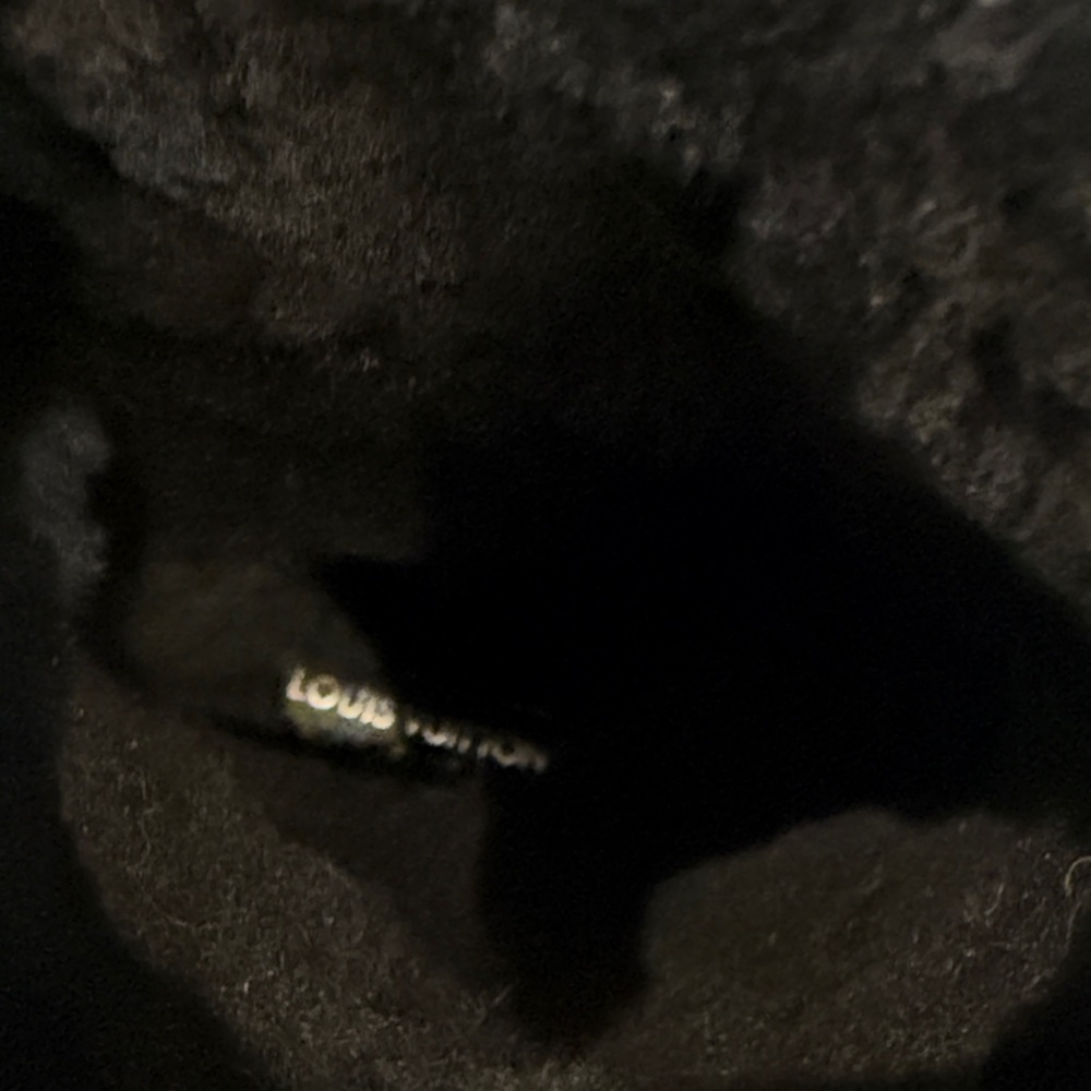 Louis Vuitton Black Suede Shearling Boots - Picture 2 of 4